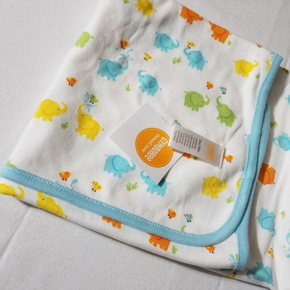 Gymboree Brand New Baby {Elephant Parade} 0-3 month NWT blanket, Sleeper & NWOT - Picture 8 of 8